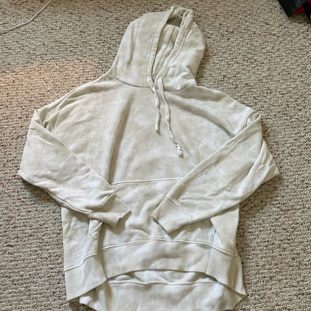 Aerie White Tye Die Sweatshirt